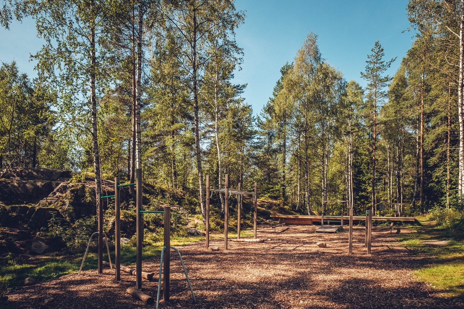 Langsetløkka har både "tuftepark" og flotte løyer for løp, sykkel og ski Galleribilde