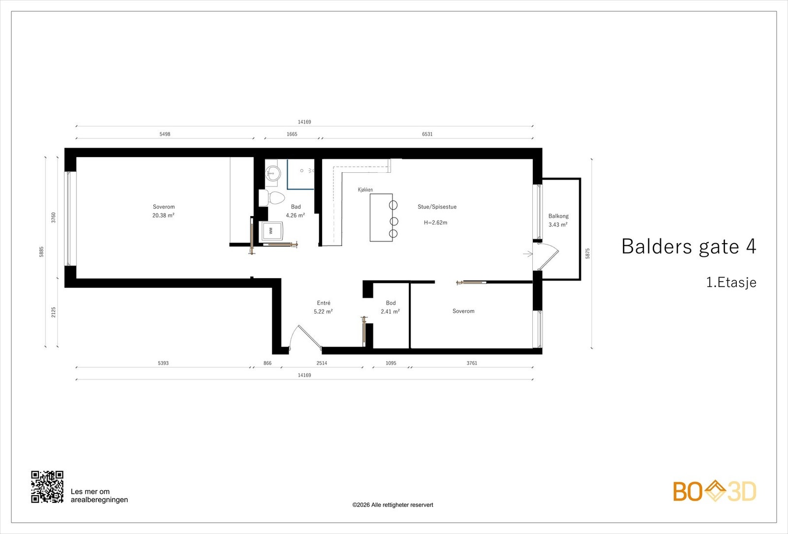 Alternativ plantegning Galleribilde