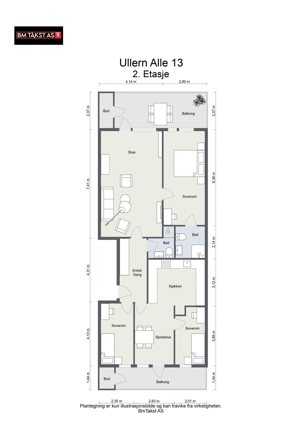 Plantegning Galleribilde