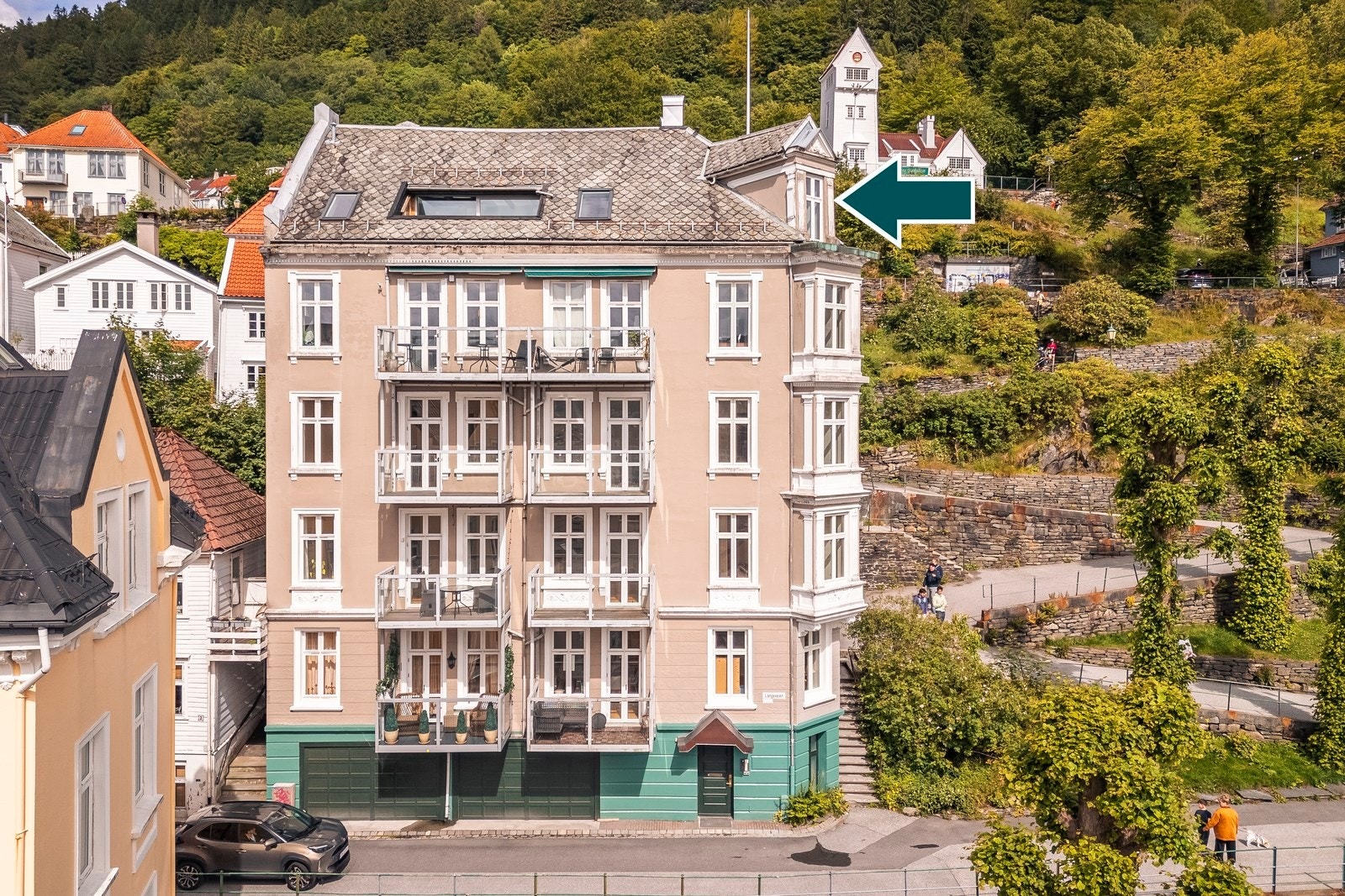 Bygget går over 6 etasjer Galleribilde