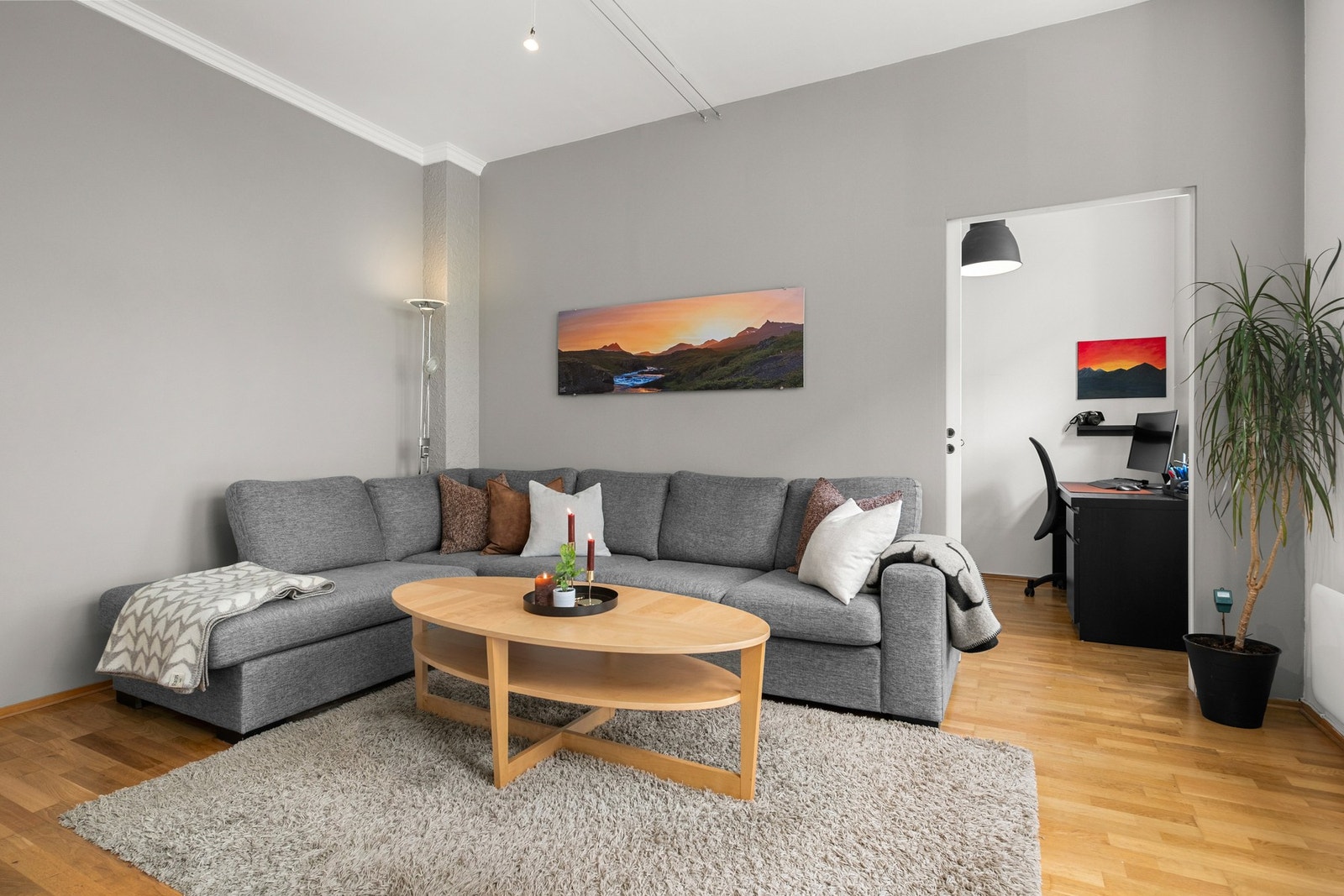 God plass til sofa og TV-møbler Galleribilde