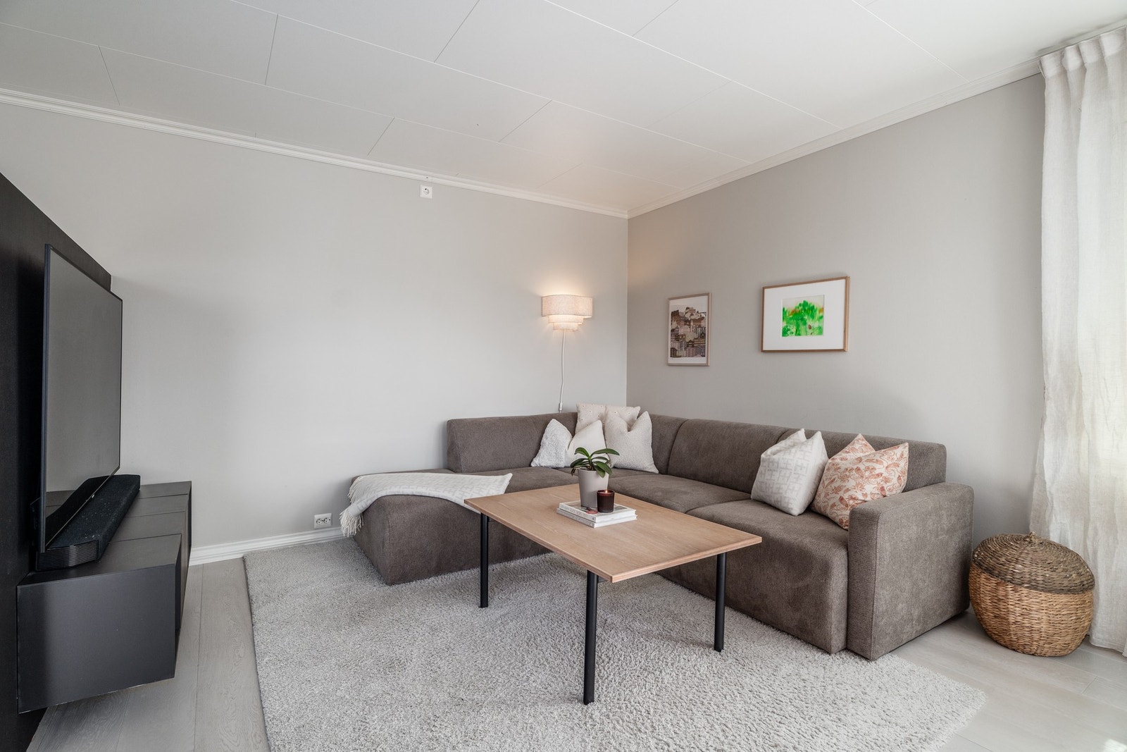 Her har du plassen til å sette inn sofagruppe av ønsket størrelse. Galleribilde