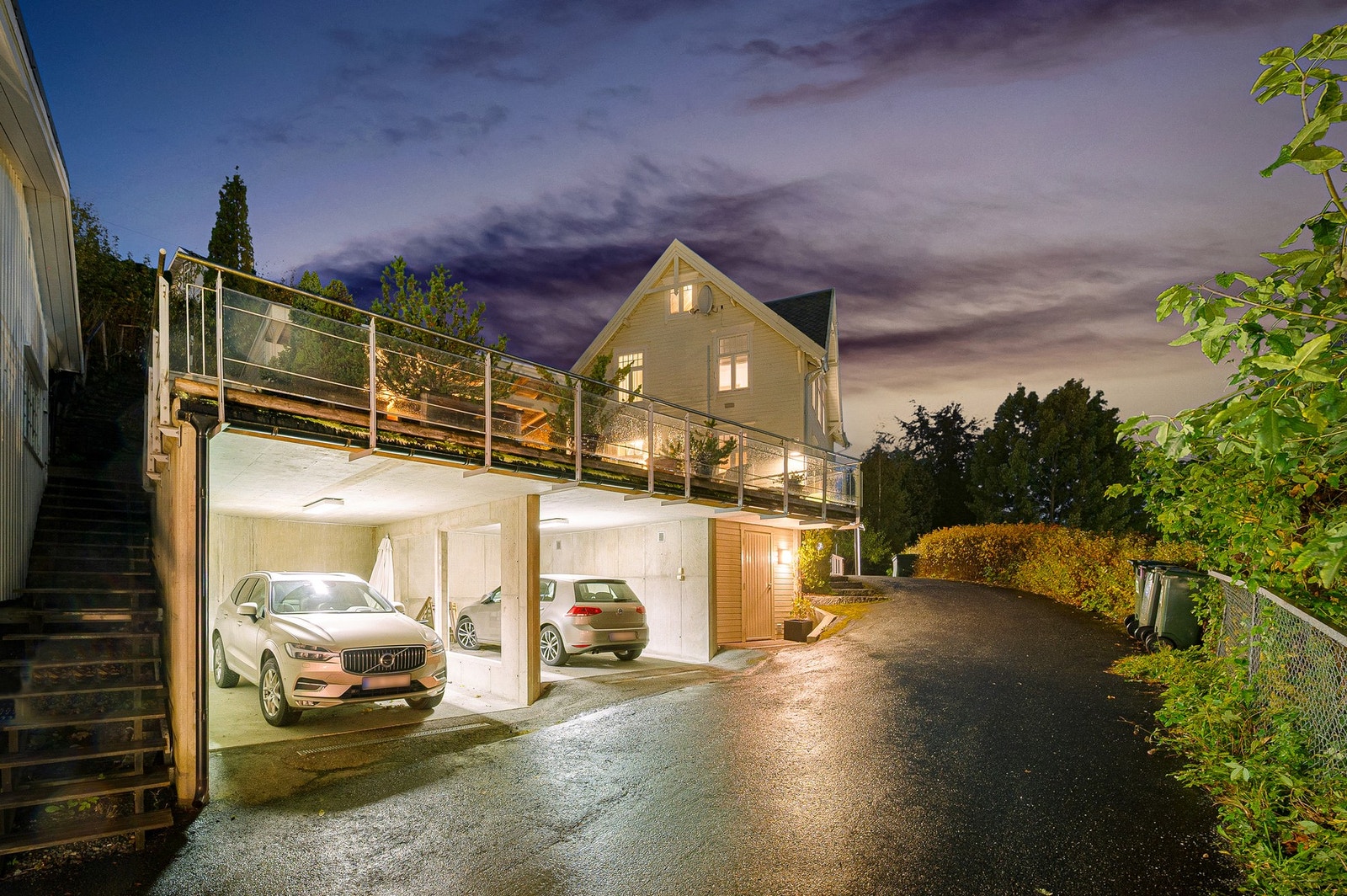 Dobbel carport. Galleribilde