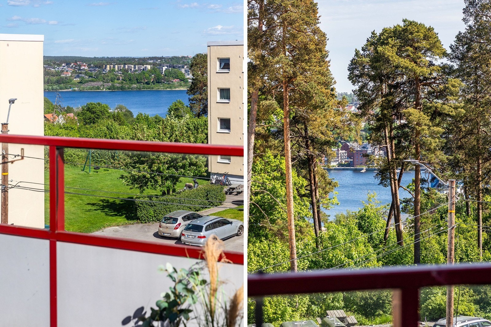 Siktlinjer til Mossesundet sees også fra soverommet på stue-siden. Galleribilde