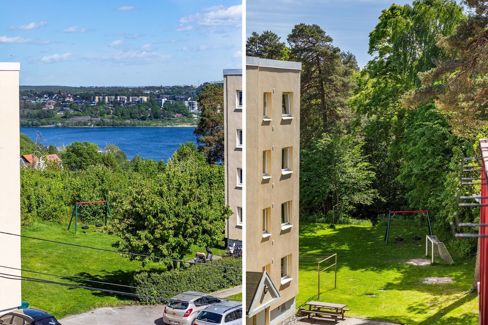 Utsikt til Mossesundet og Røysåsen - fremhevet med zoom. Galleribilde