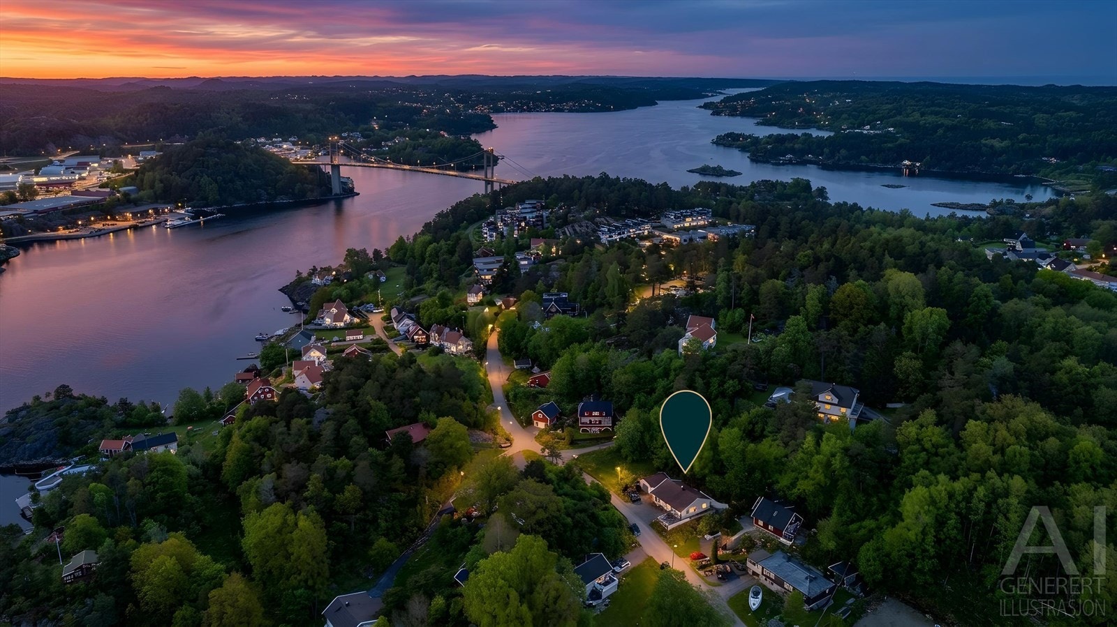 Velkommen til Tybakken, et barnevennlig område på Tromøya med kort avstand til Arendal sentrum. Foto: Fokus Foto Galleribilde