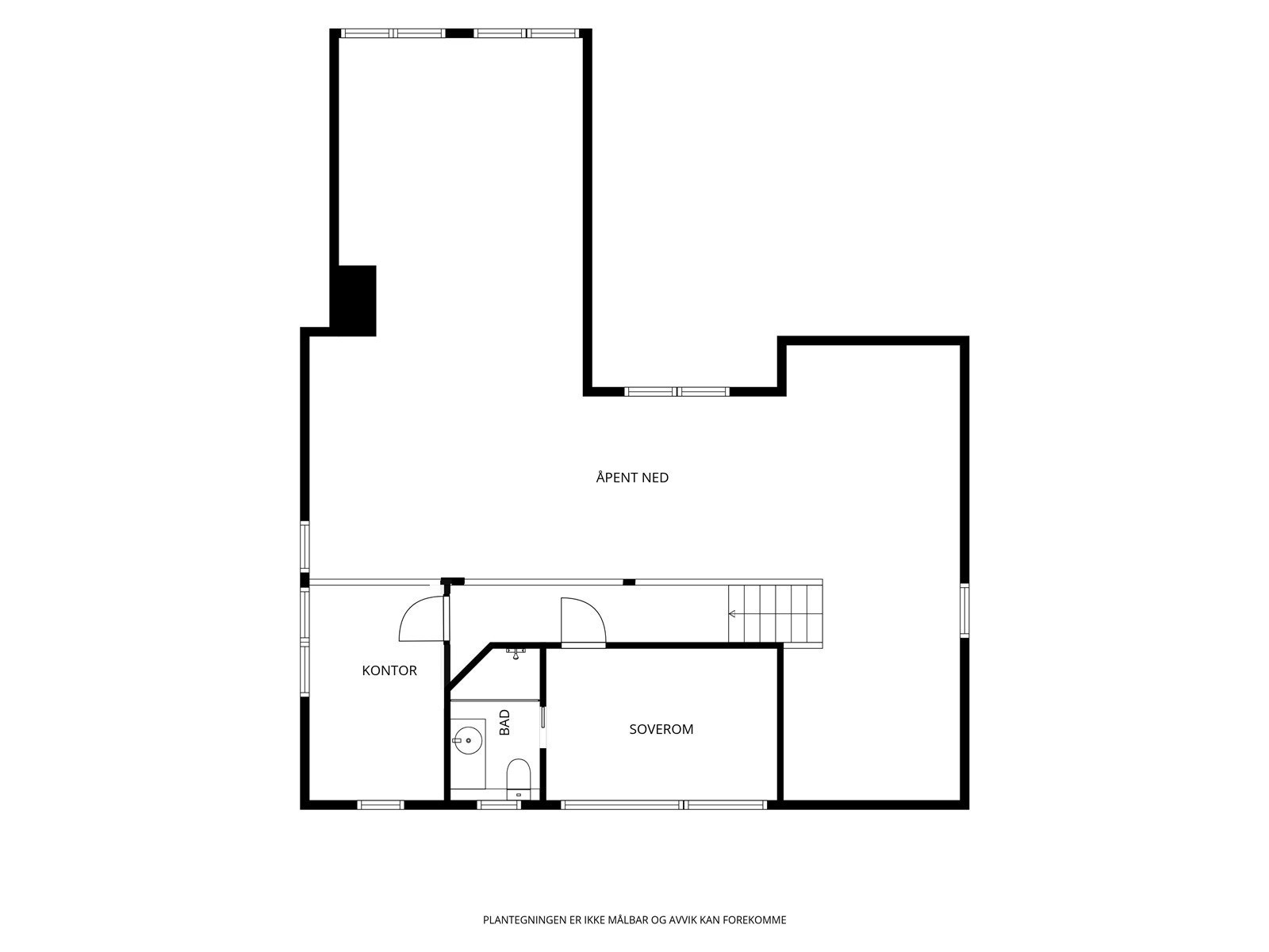 Plantegning 3. etg. Galleribilde