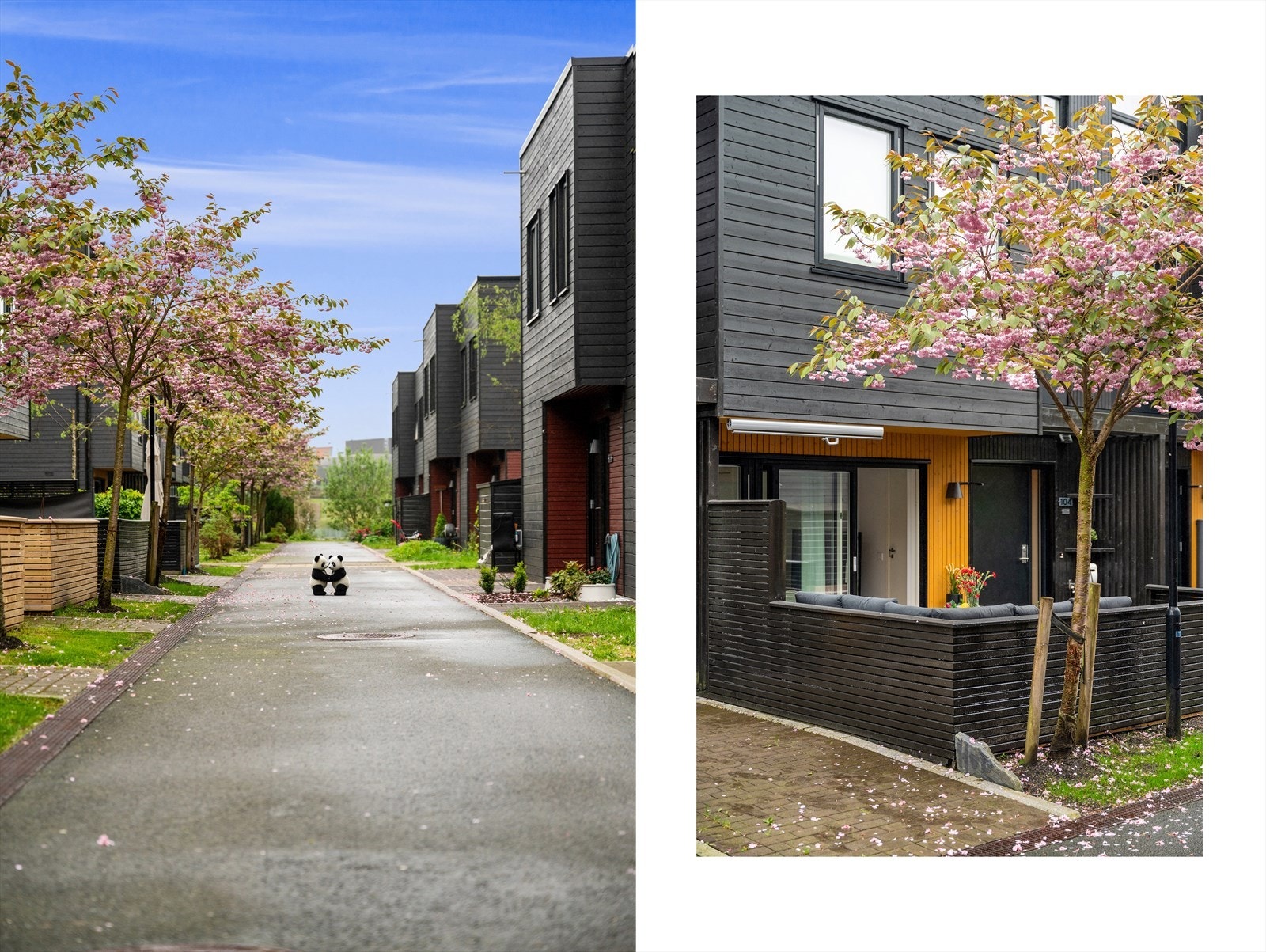 - Fra stuen er det direkte adkomst til en 14 m² terrasse med god plass til ønsket utemøblement - Galleribilde