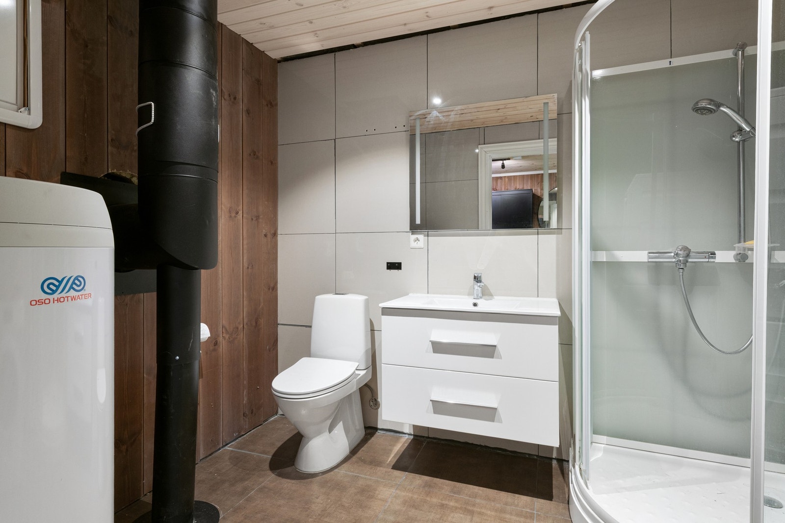 Badet i annekset. Galleribilde