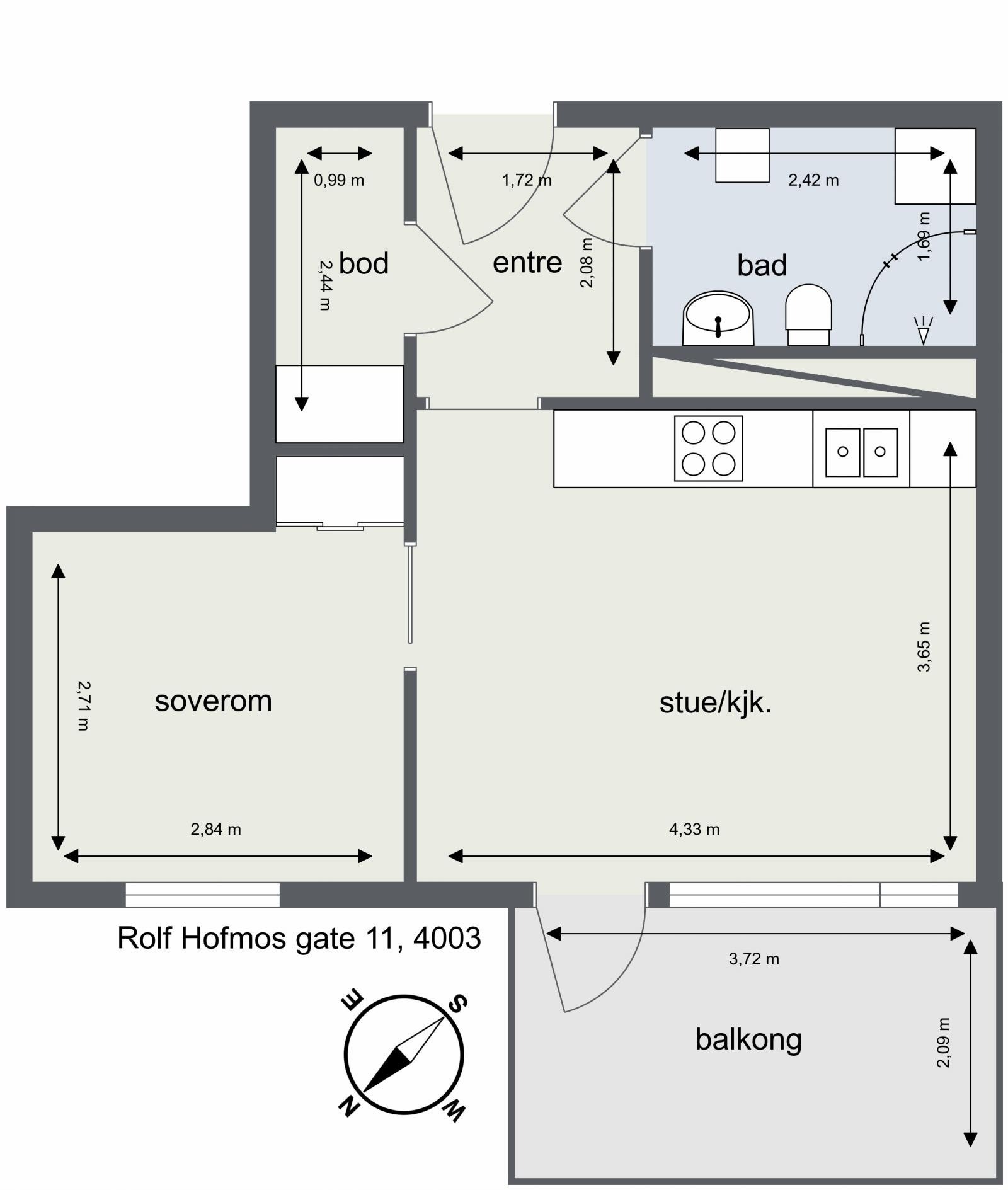 Plantegning Galleribilde