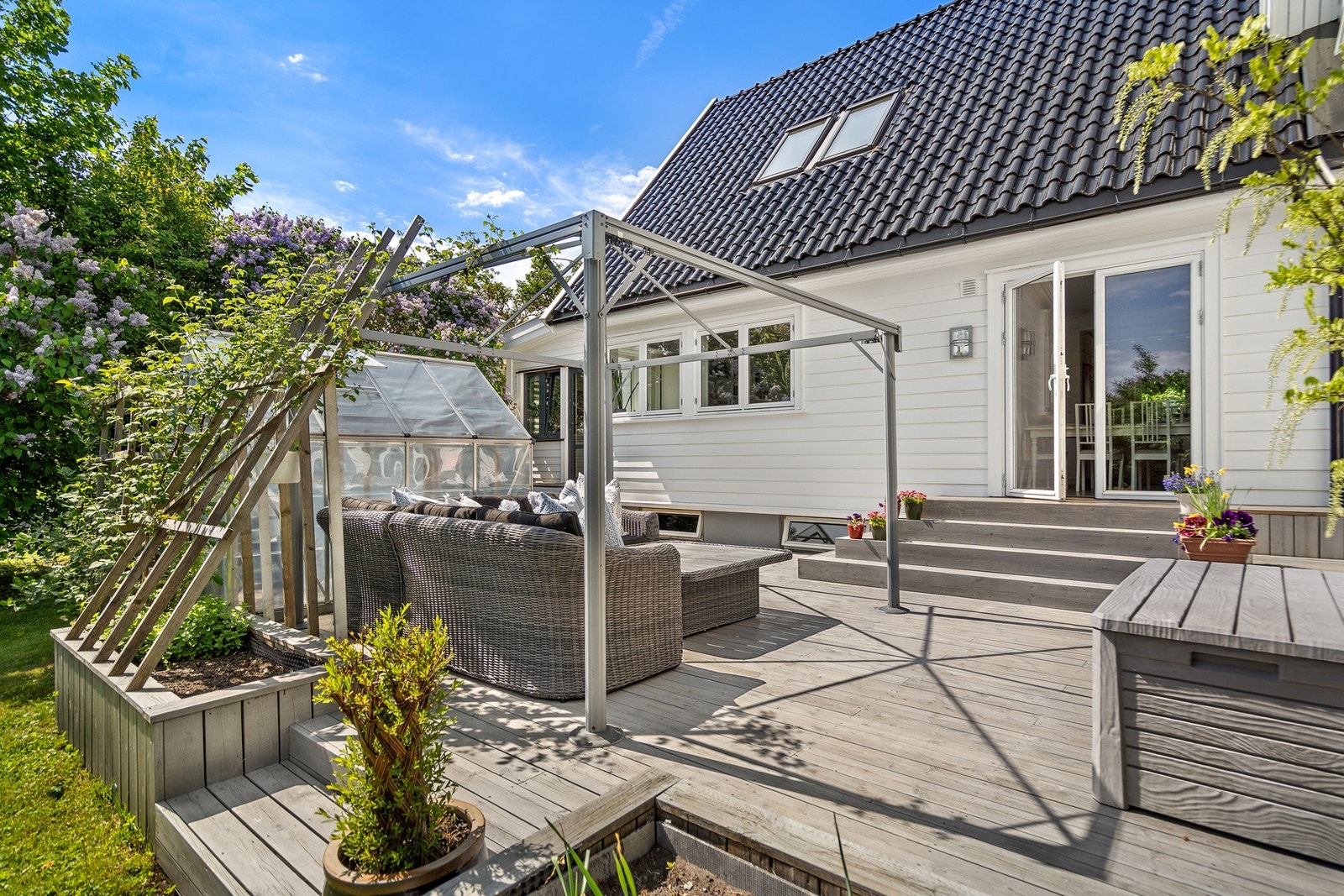 Herlig terrasse Galleribilde