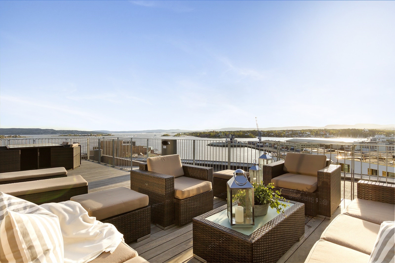 Felles meget pen takterrasse. Galleribilde