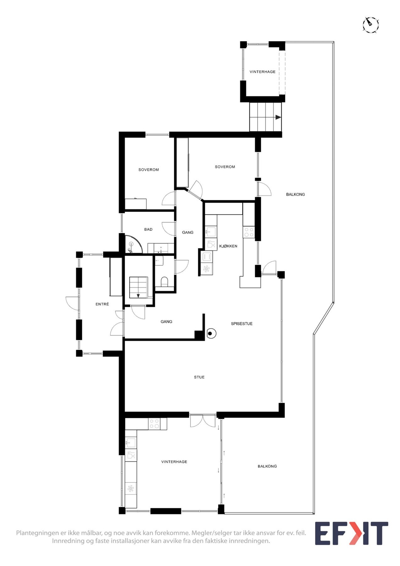 - Planskisse hovedetasje - Galleribilde