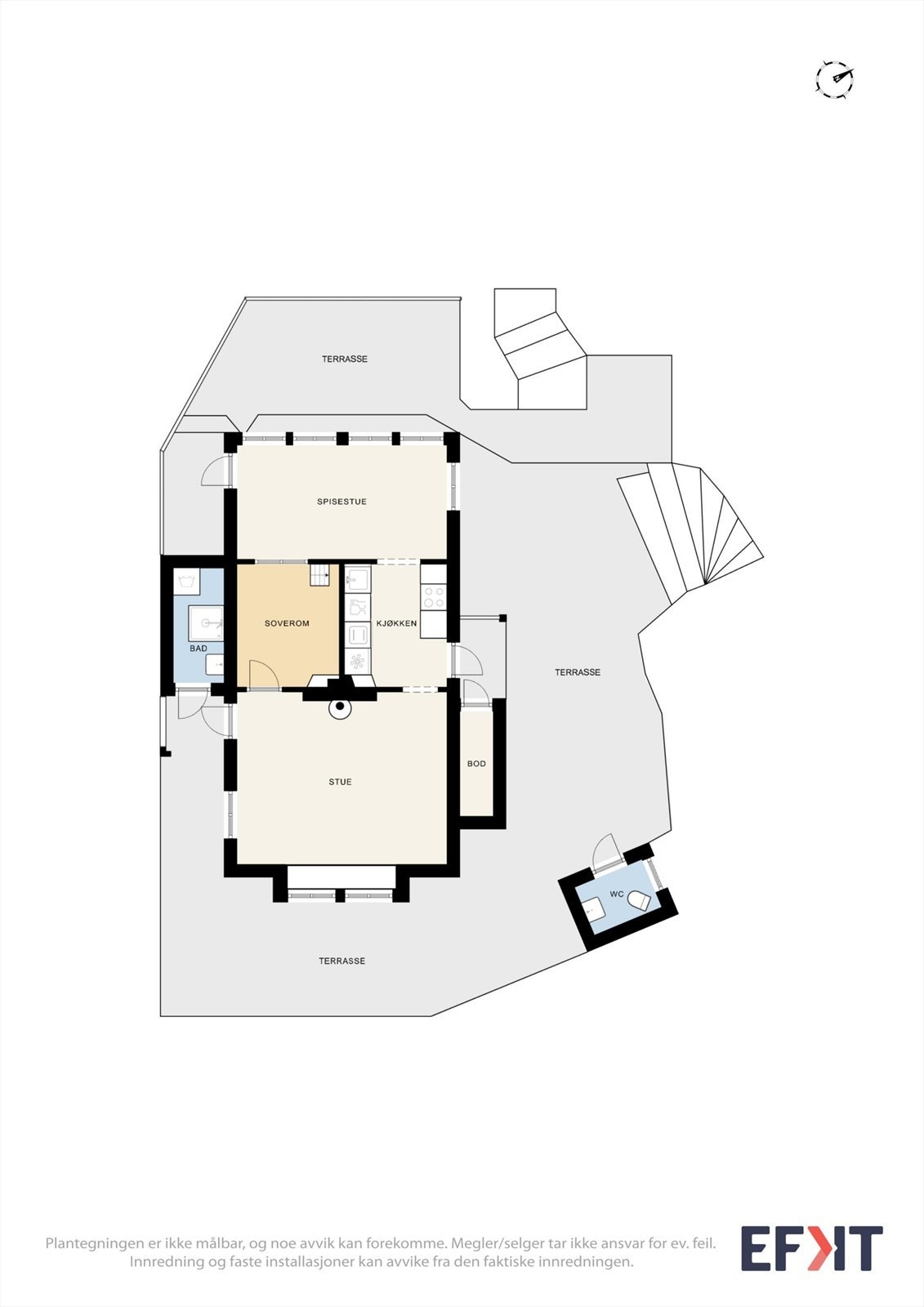 Plantegning hovedhus Galleribilde