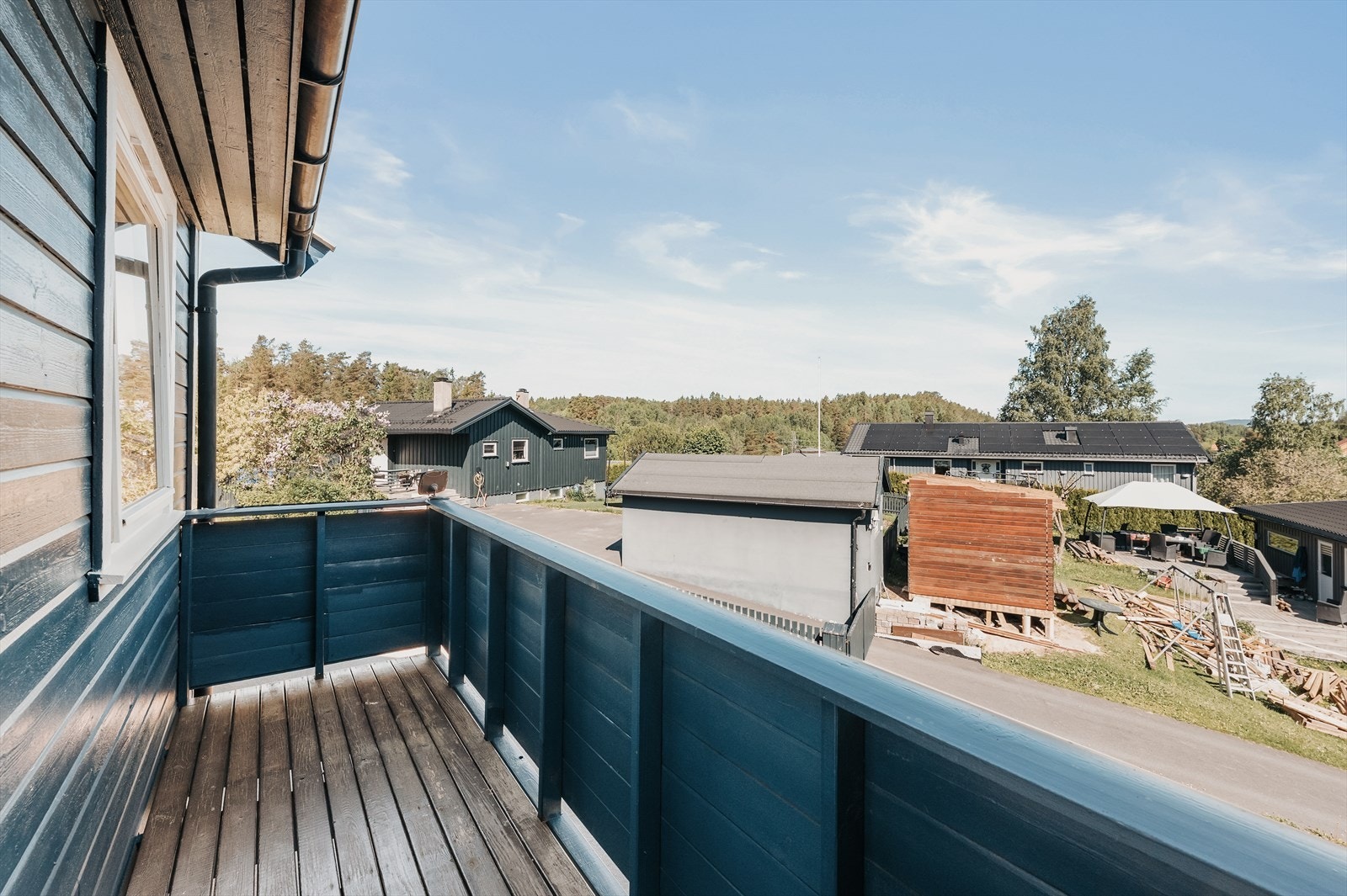 Balkong med gode solforhold. Galleribilde