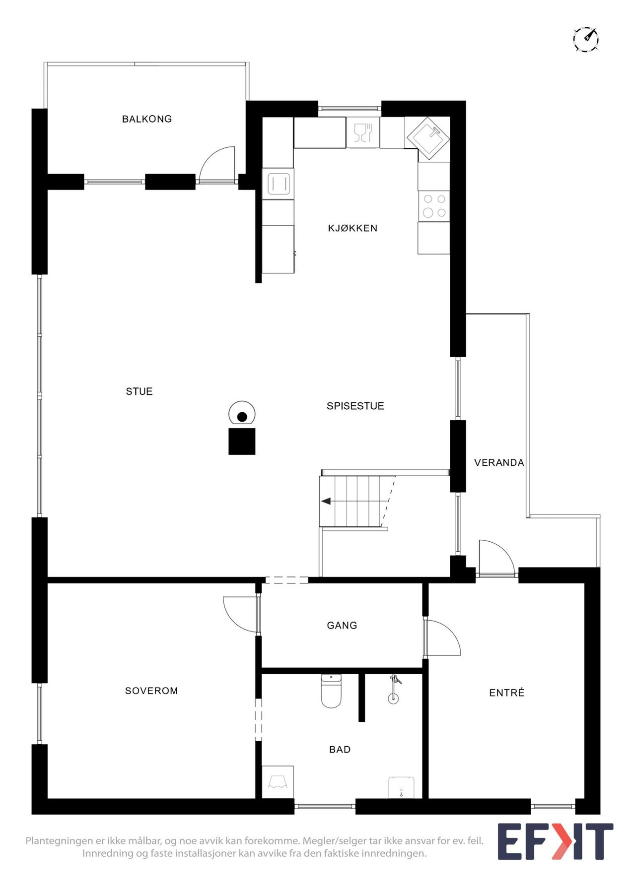Planskisse hovudetasje Galleribilde