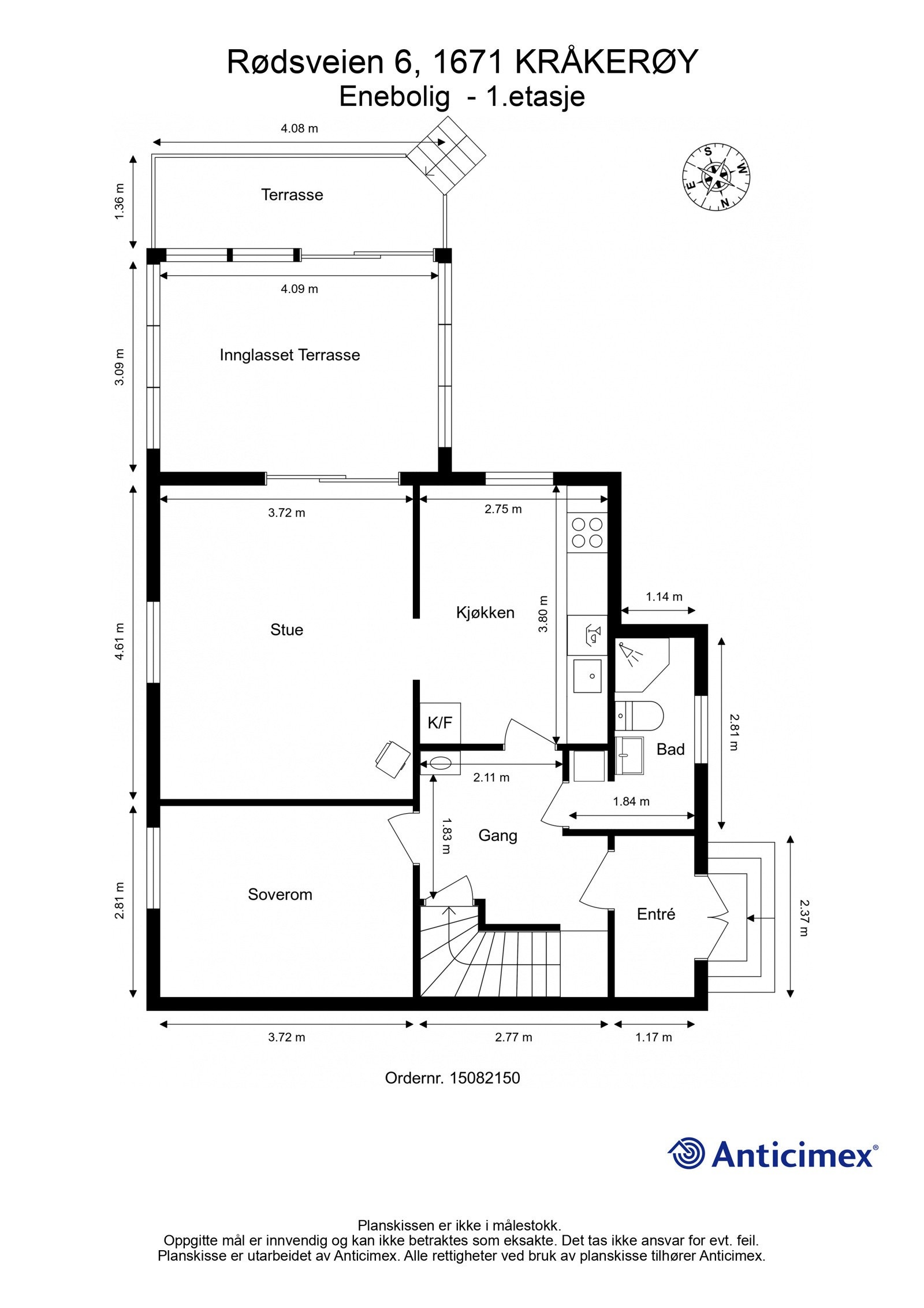 Plantegning 1.etasje Galleribilde