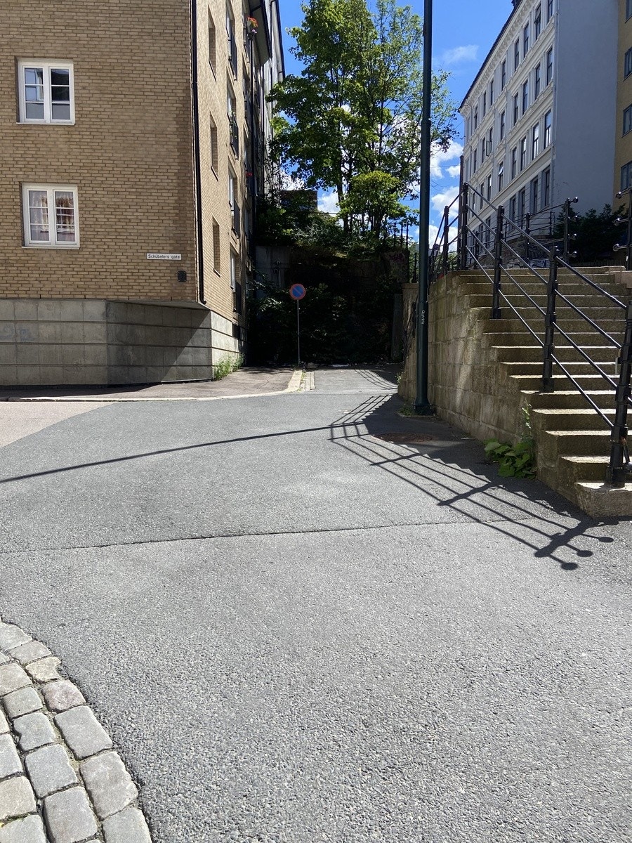 Schubelersgate 7 B, blindvei Galleribilde