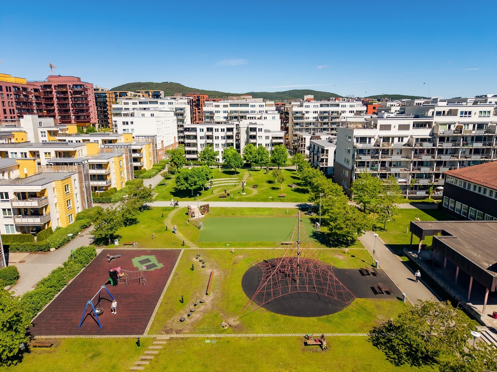 Oversiktsbilde av Lørenparken. Galleribilde