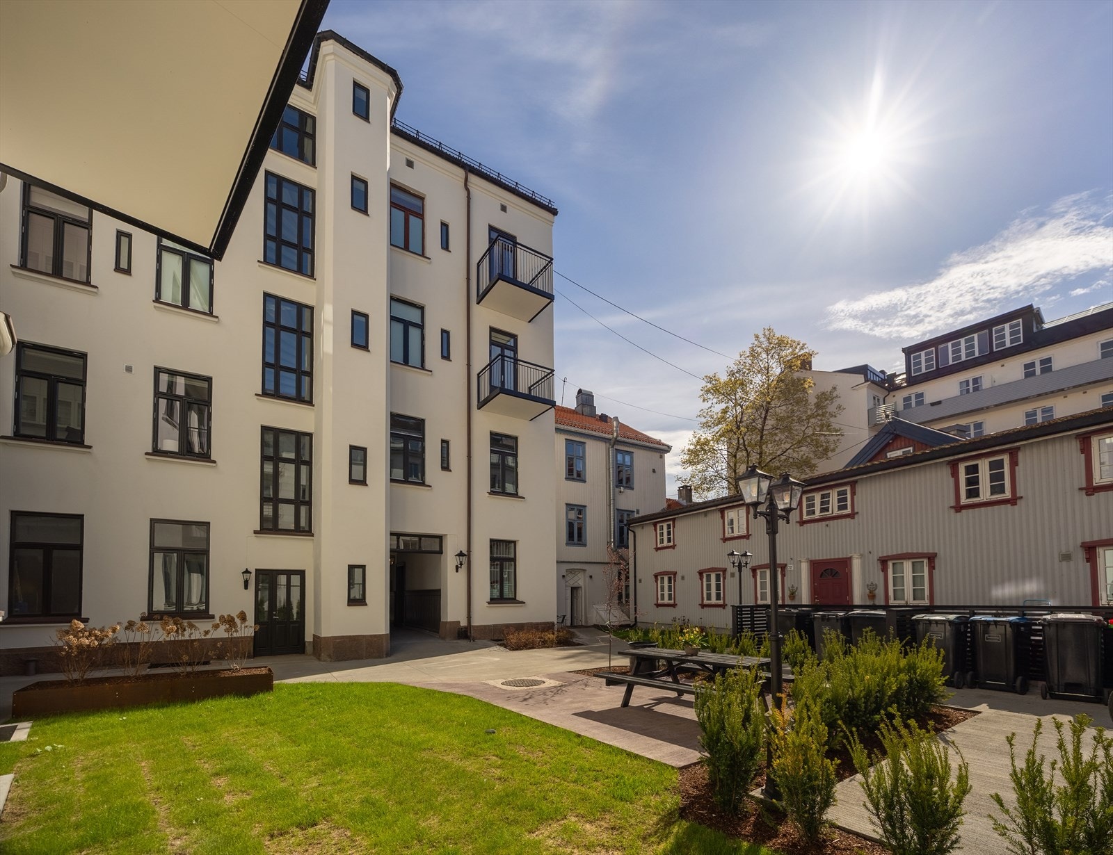 Tilgang på felles bakgård. Galleribilde