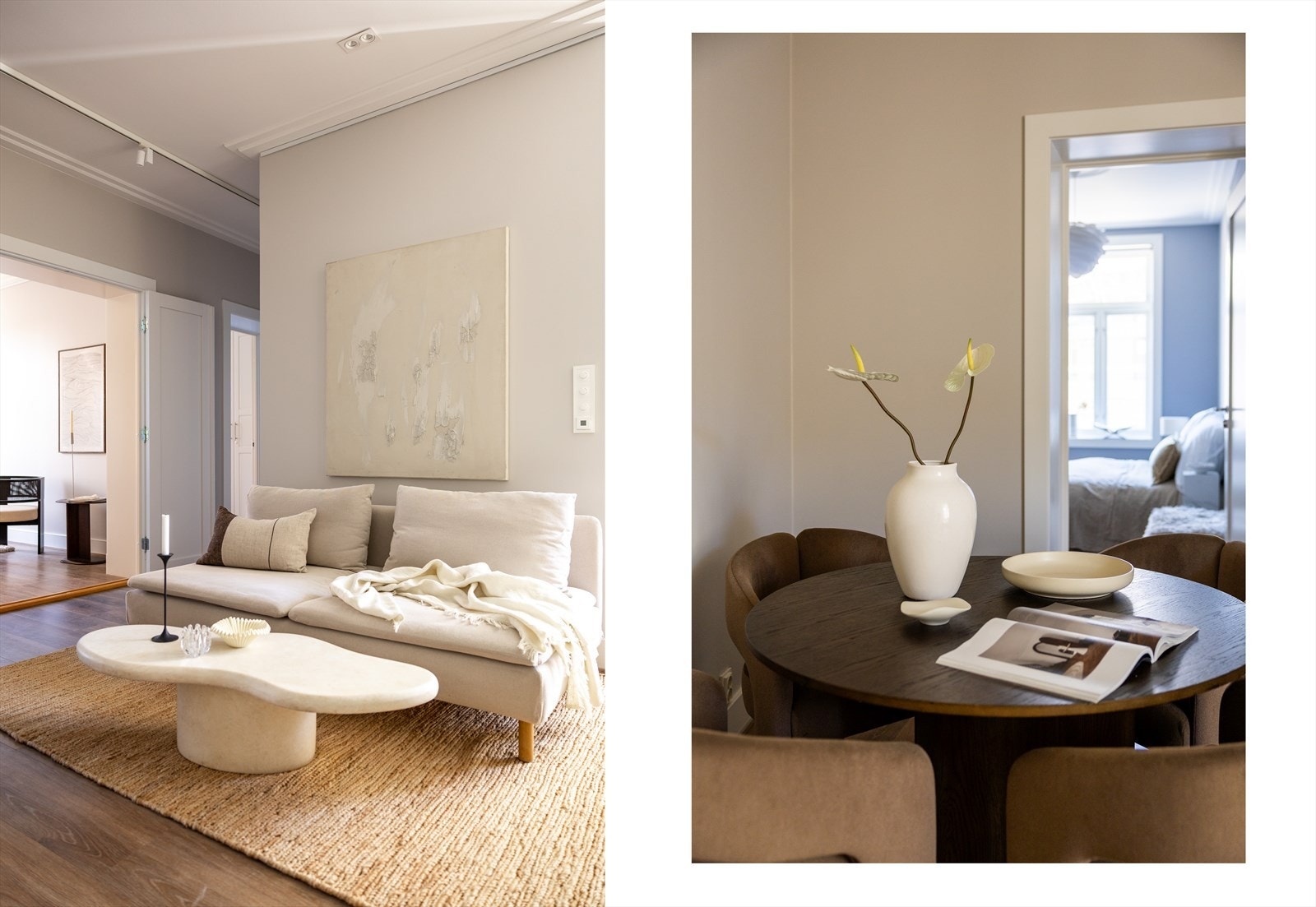 Det er gjennomgående lekre farge- og materialvalg. Galleribilde