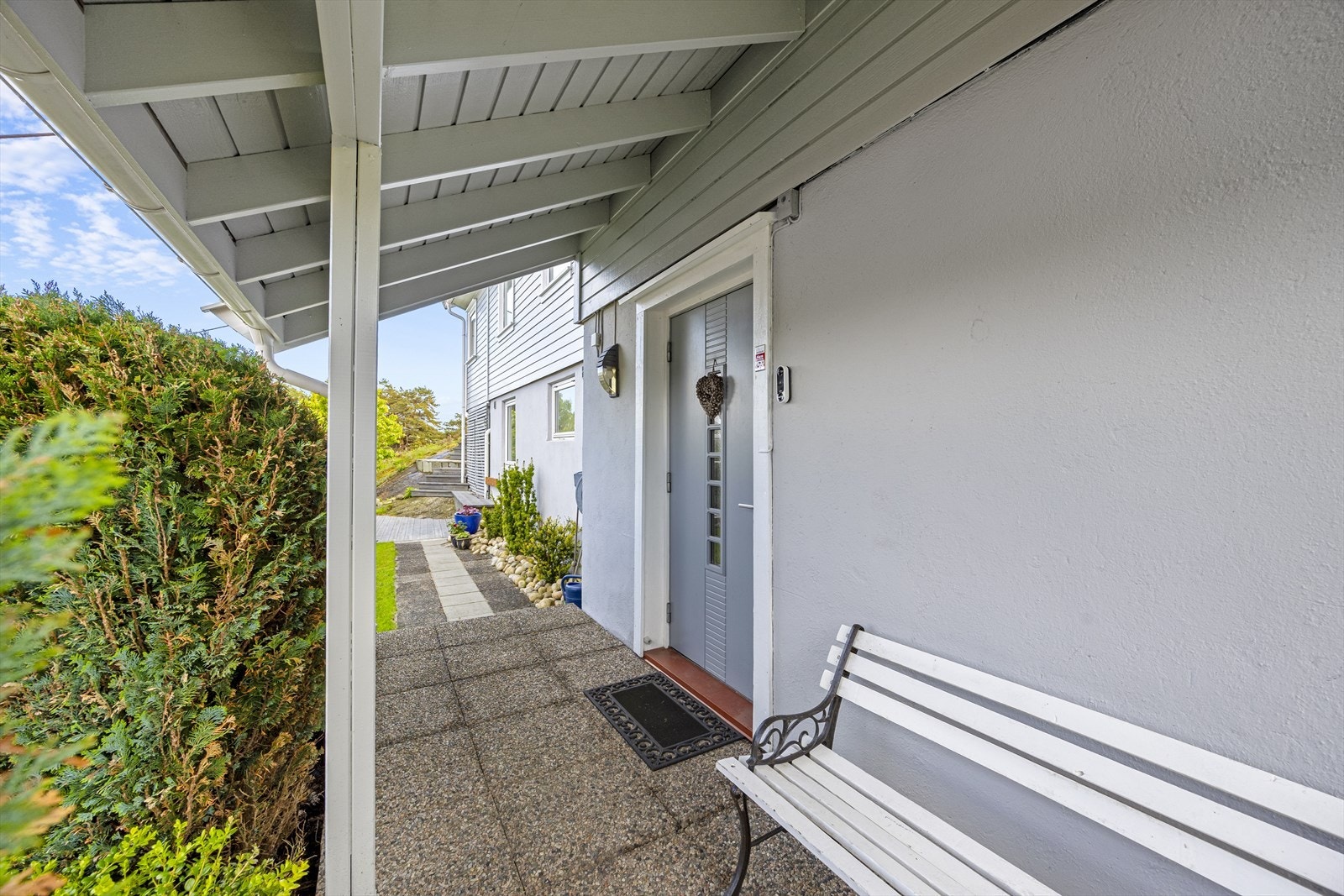 Overbygget inngangsparti. Galleribilde