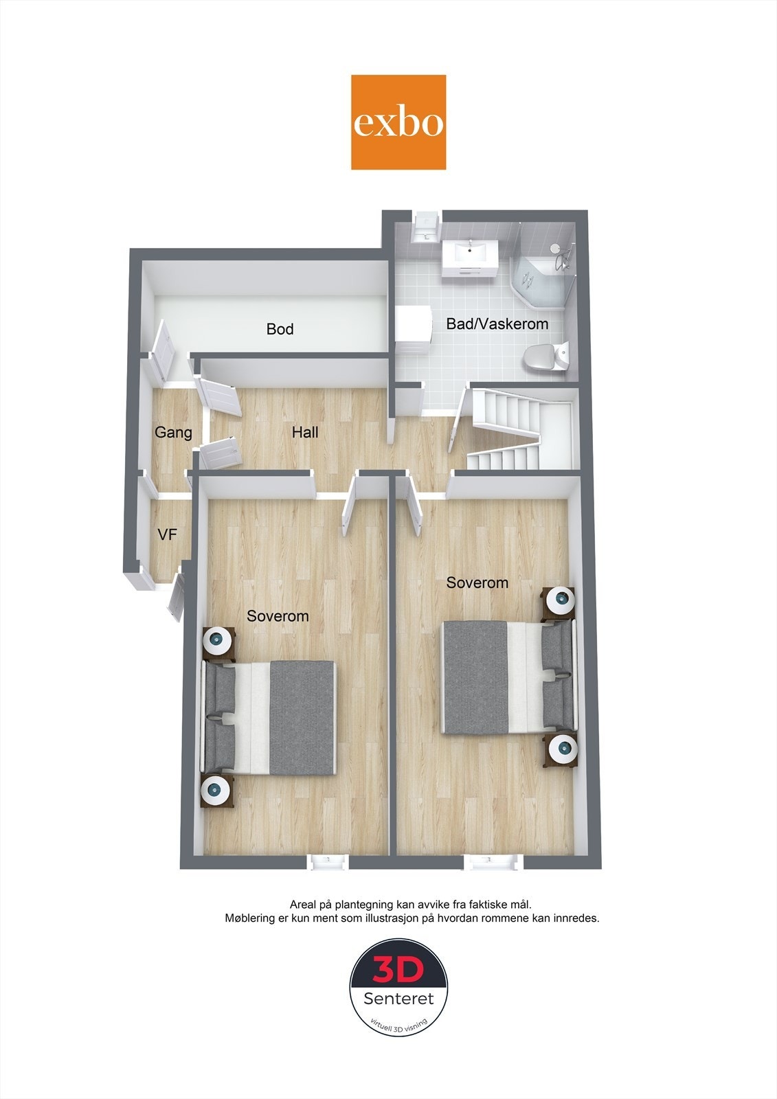 Plantegning 1.etg Galleribilde