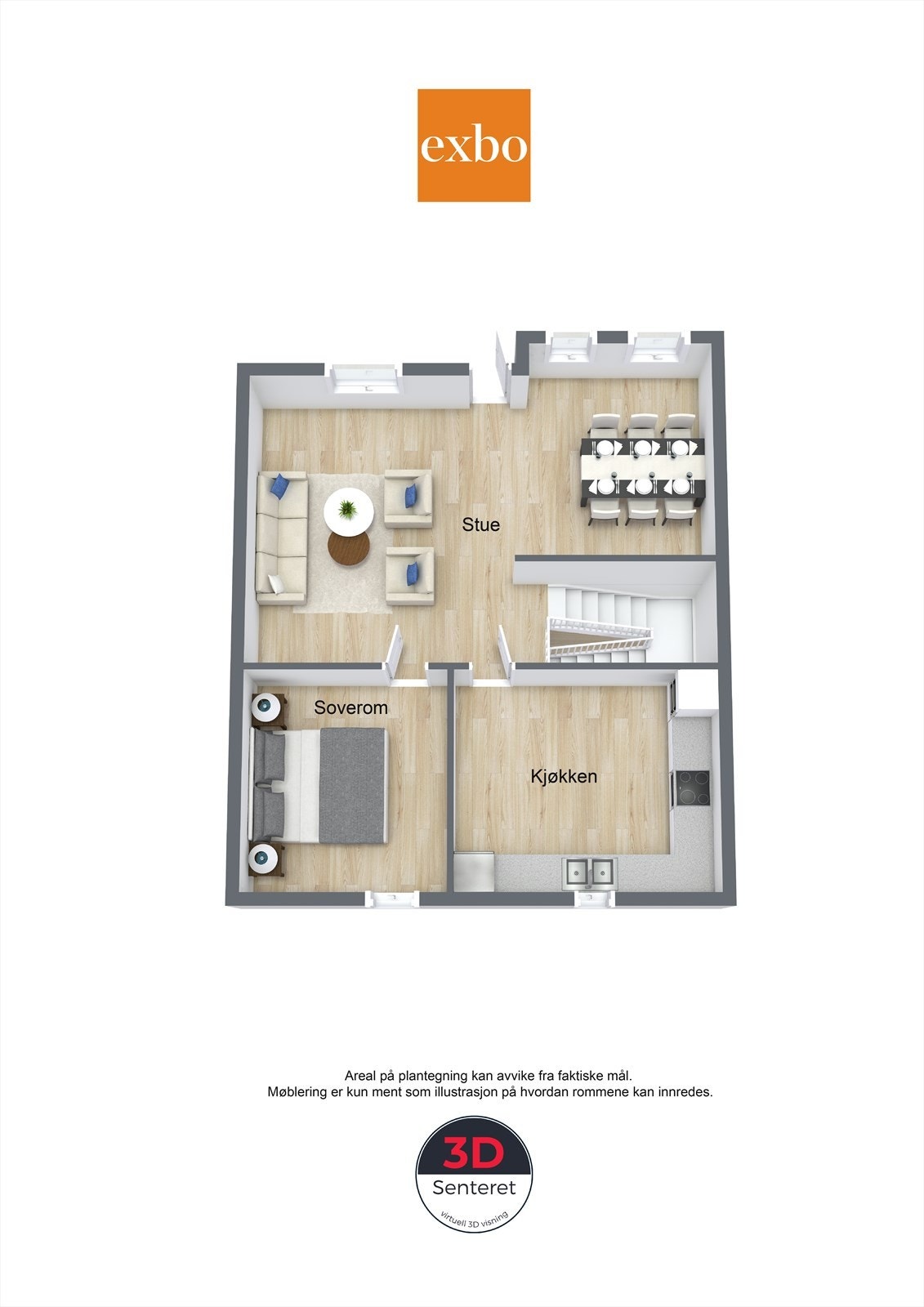 Plantegning 2.etg Galleribilde
