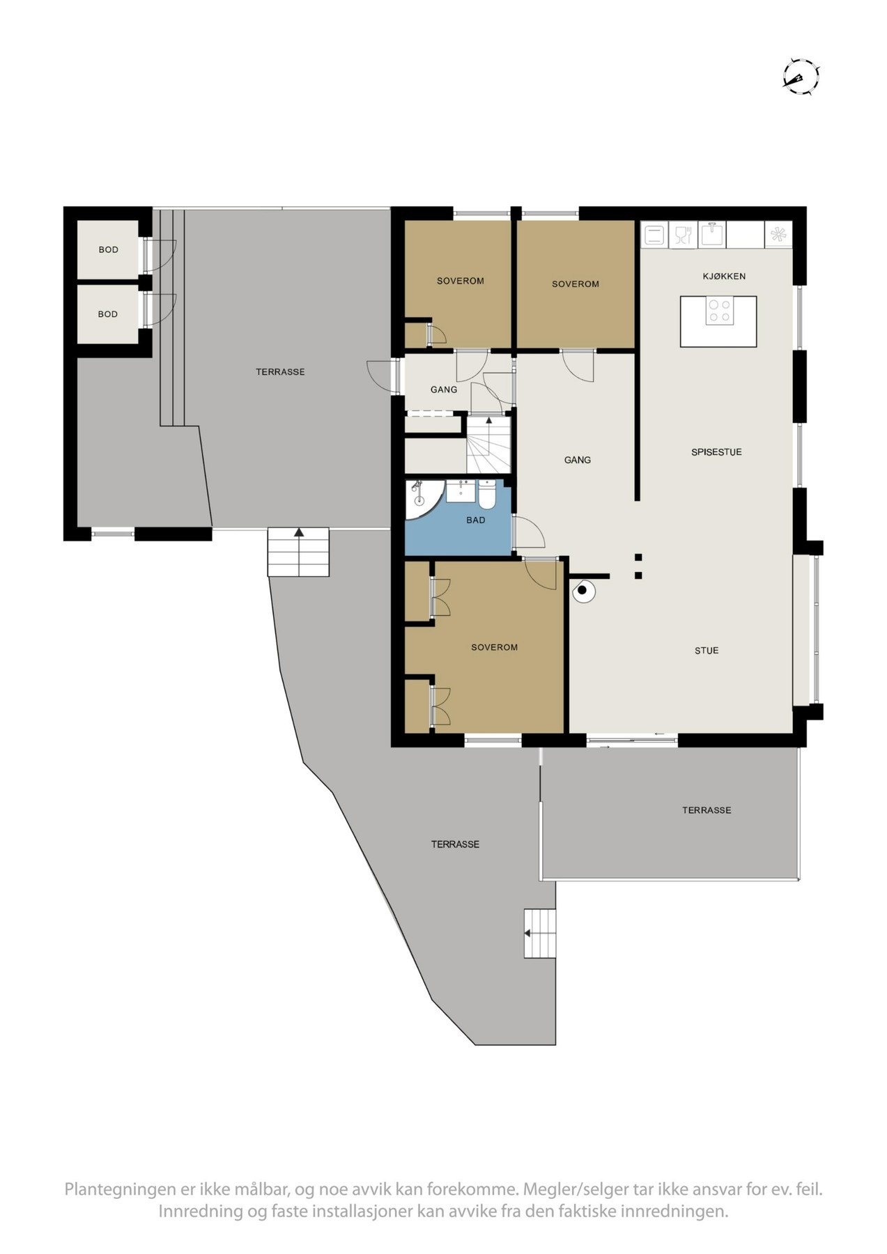 Plantegning av 1. etasje Galleribilde