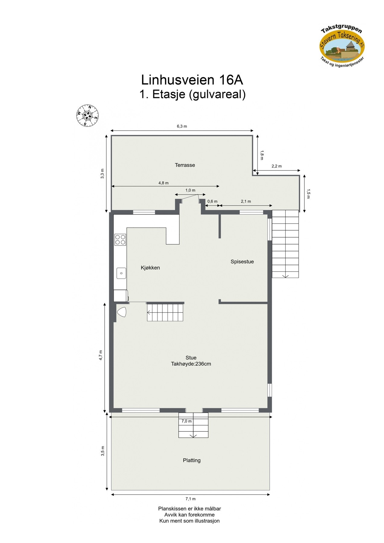 Plantegning - 1.etasje. Galleribilde