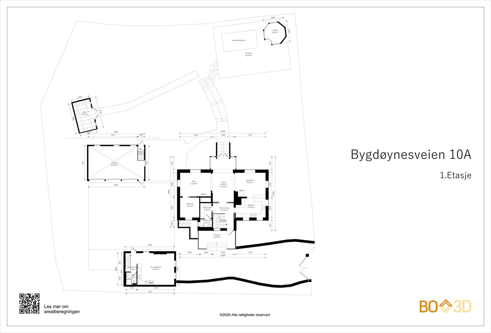 Plantegning - 1. etasje. Galleribilde