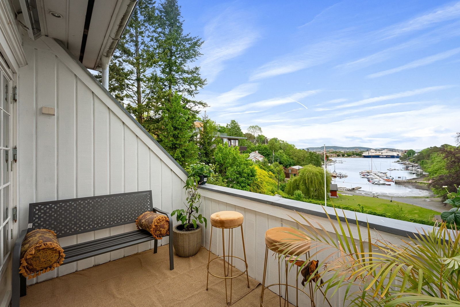Herfra kan du nyte sol såvel som utsikt. Galleribilde