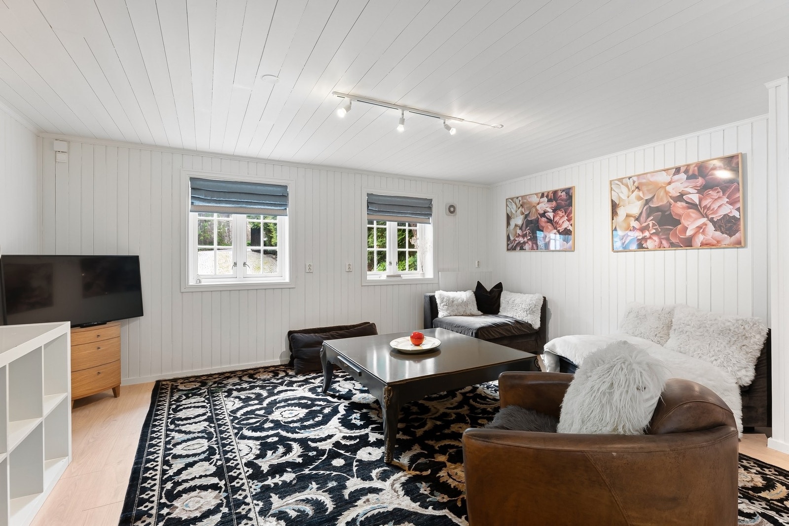Annekset er innredet som stue. Galleribilde