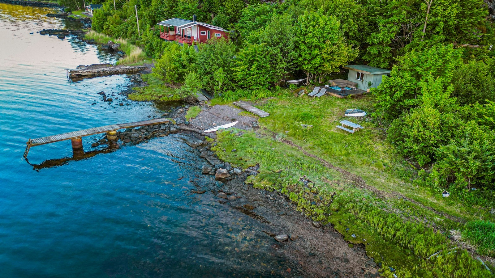 Strandlinje ved Frebergsvik Galleribilde