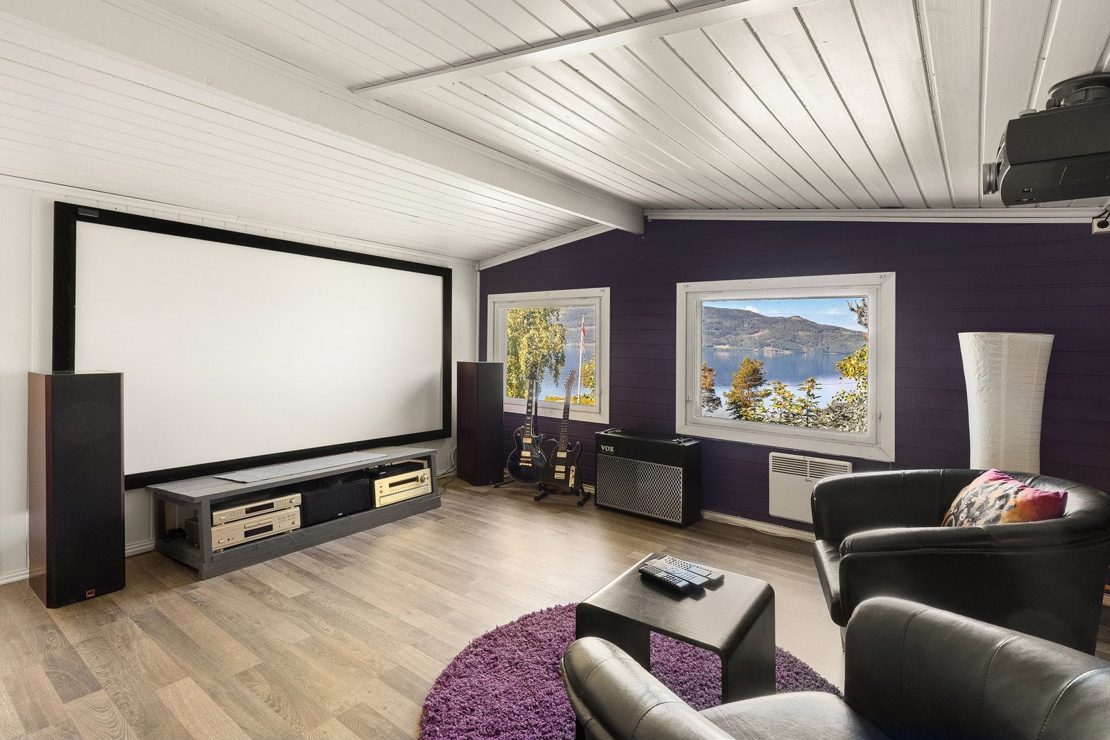 Innredet som kino rom Galleribilde
