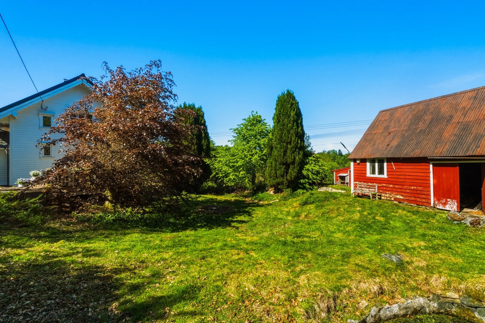 Her kan du realisere drømmen om en enebolig med eget drivhus, løe og en fantastisk tomt på nærmere 9,5 mål Galleribilde
