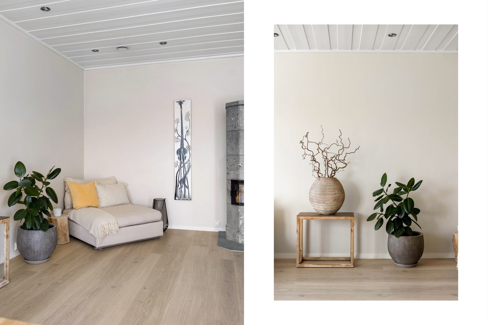 Den romslige stuen har en fleksibel planløsning med god plass til både sofagruppe og en hyggelig spisesone. Galleribilde
