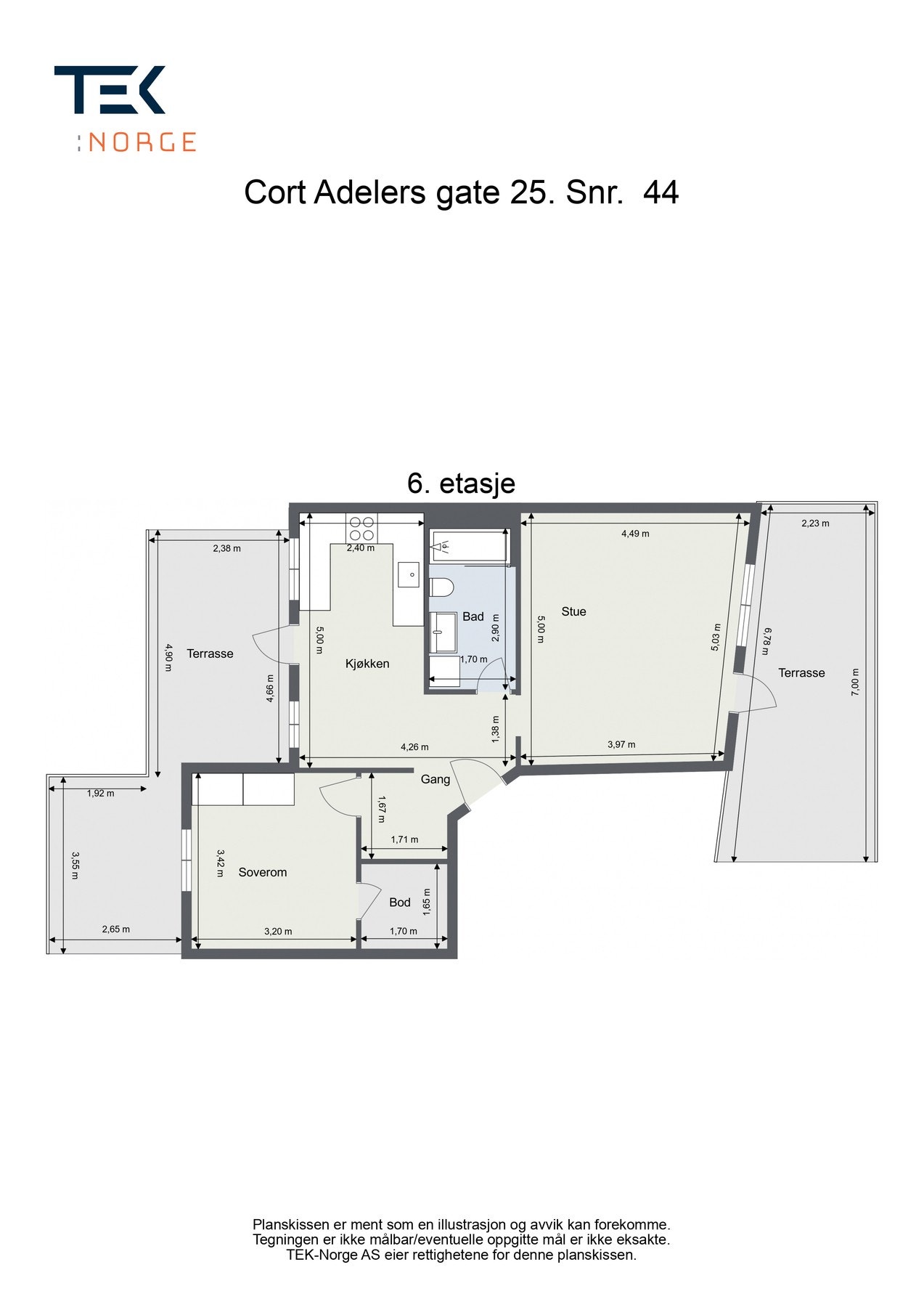 Plantegning Galleribilde