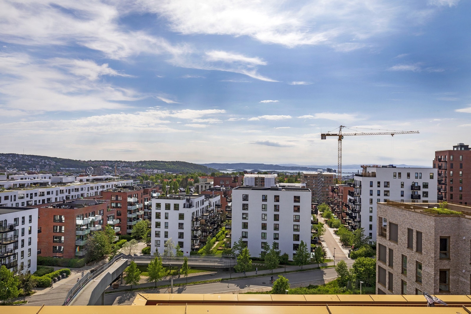 Utsikten fra takterrassen Galleribilde