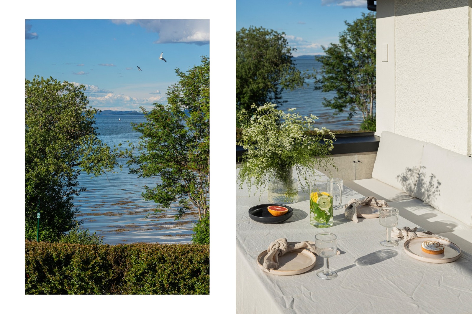 Her har du solen fra tidlig morgen til sen kveld på sommerstid, og det er kun 50 meter ned til strand og badeplass. Galleribilde