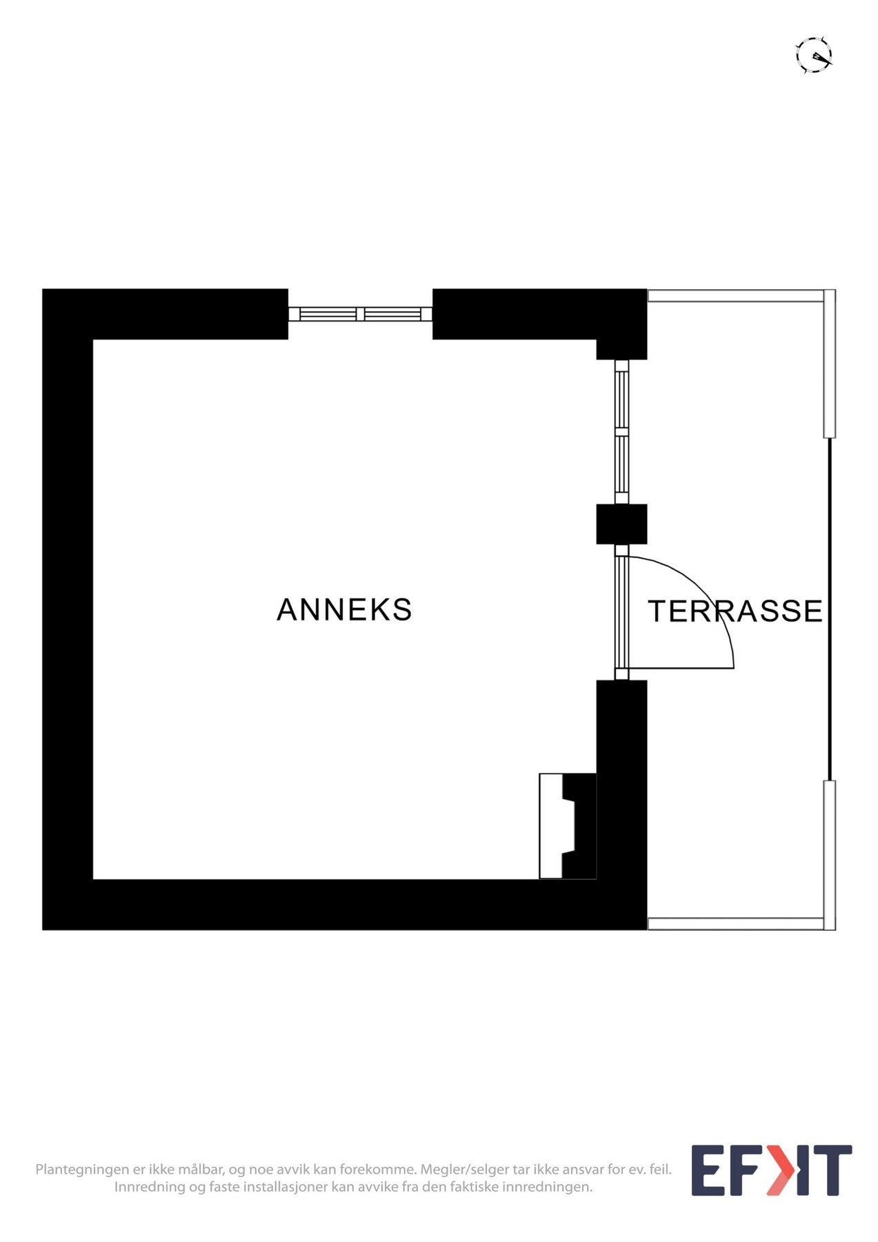 Plantegning anneks Galleribilde