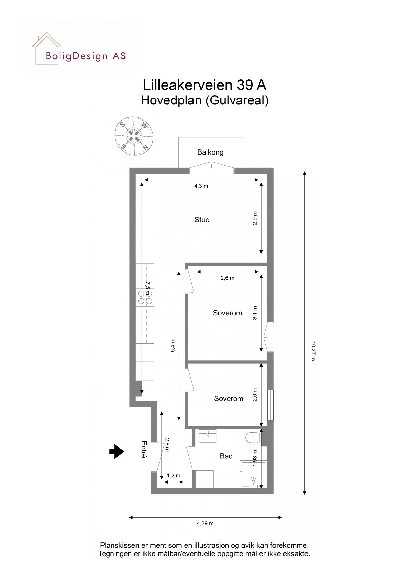 Plantegning Galleribilde