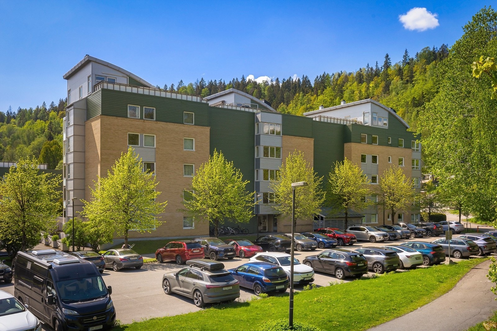 Her bor dere i flotte omgivelser tett på skogen og marka med nydelige turområder Galleribilde