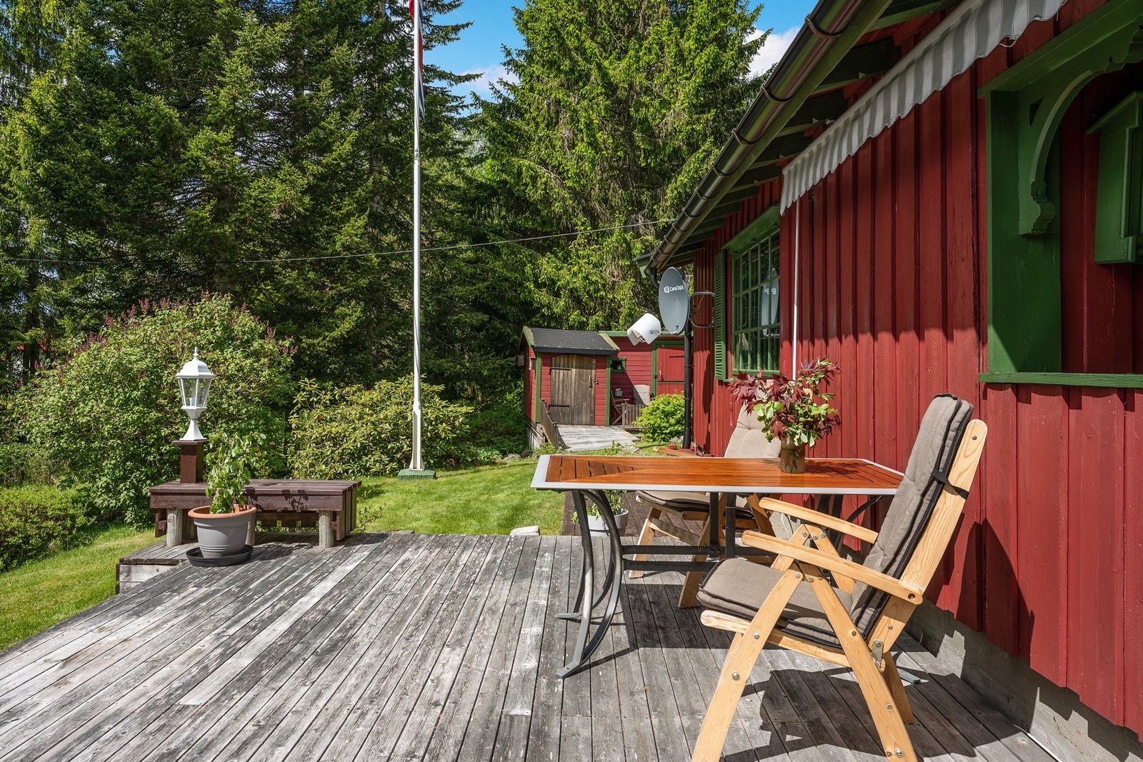 Uteplassene er mange - så du kan følge solen gjennom hele dagen. Galleribilde