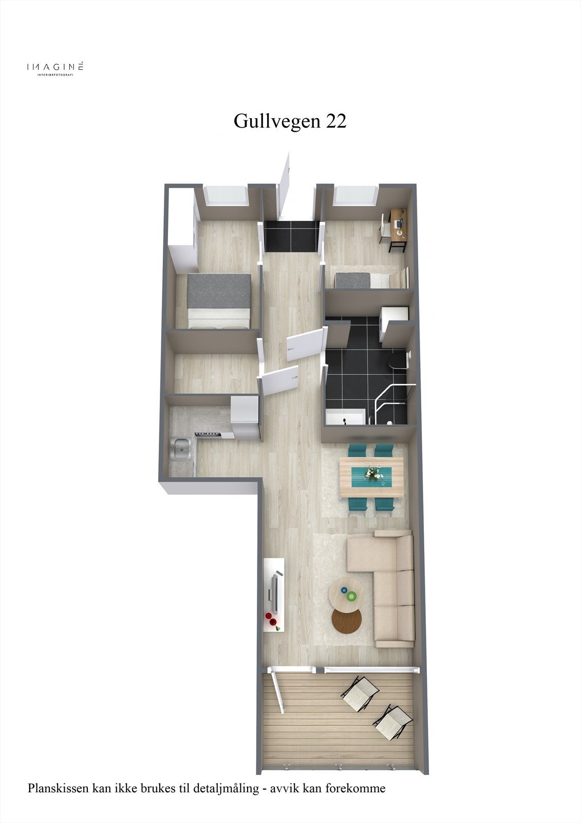 Planskisse 3D Galleribilde
