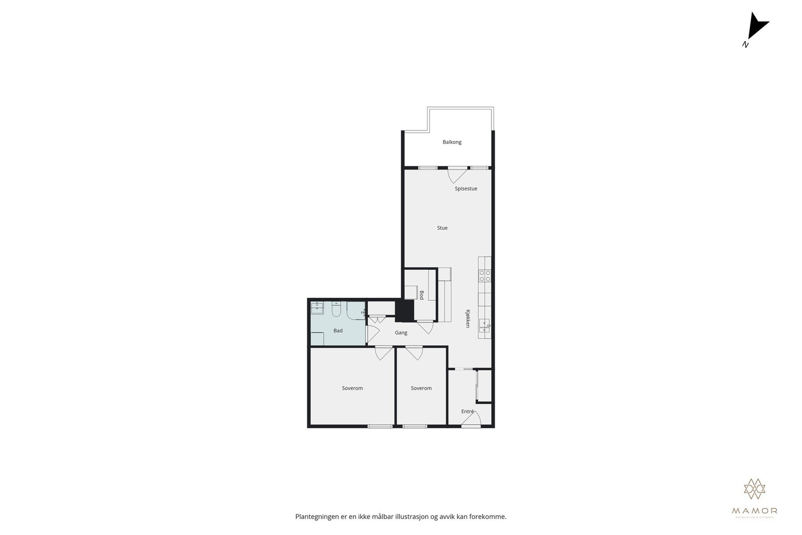 Plantegning Galleribilde