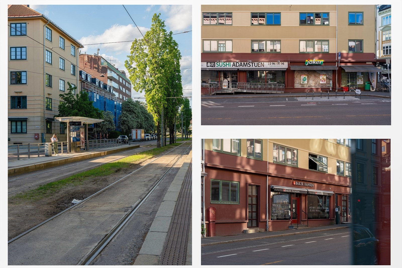 Nærområde: Adamstuen trikkeholdeplass, søndagsåpen Joker og Baker Hansen Adamstuen er rett i umiddelbar nærhet. Galleribilde
