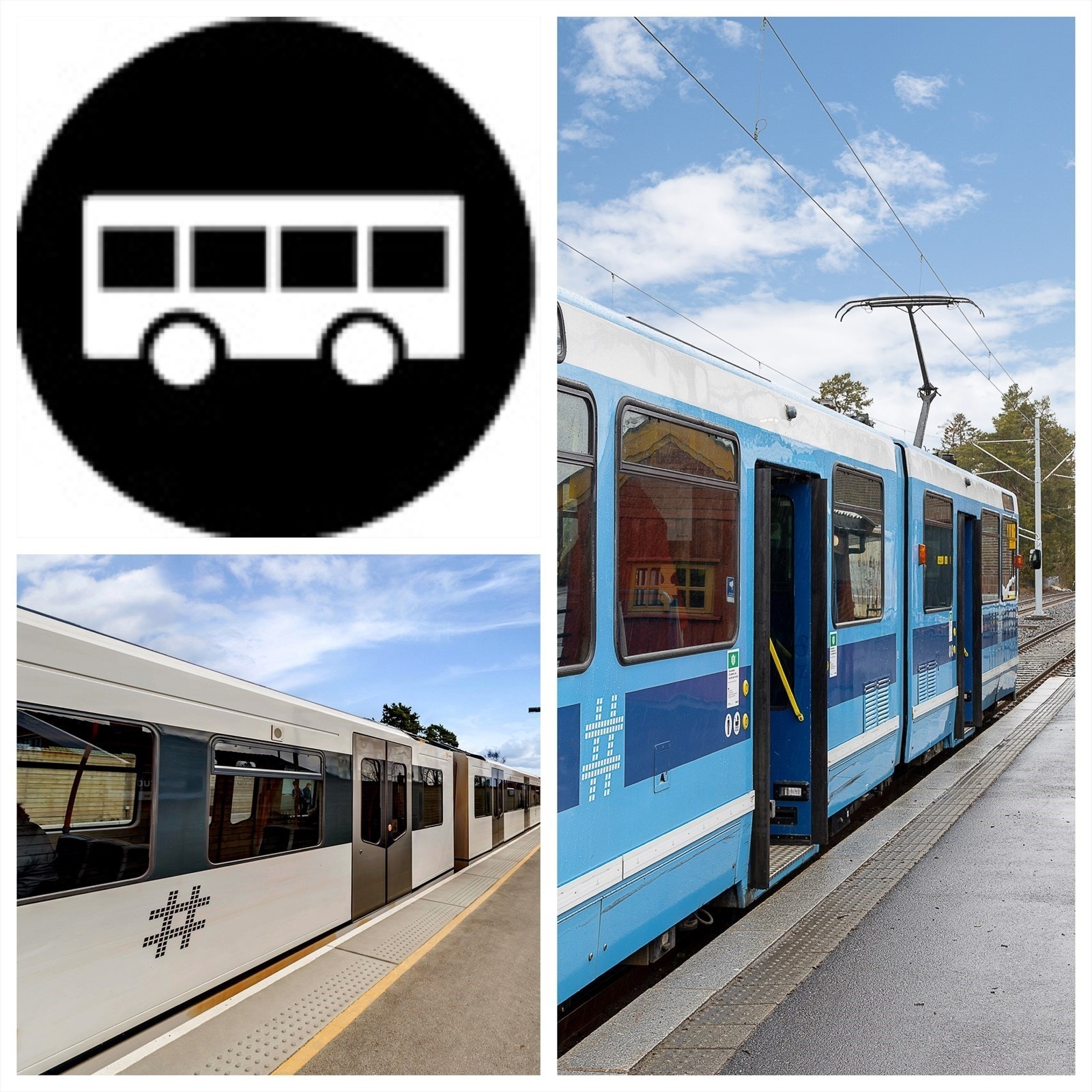 Umiddelbar nærhet til bussholdeplass med bl.a. rute 74 som tar deg enkelt ned til byen. Det er også kort vei til T-banestasjonen på Munkelia og trikkeholdeplass på Sæter med rute 13 og 19, begge via Oslo sentrum. (Se Ruter for mer informasjon) Galleribilde