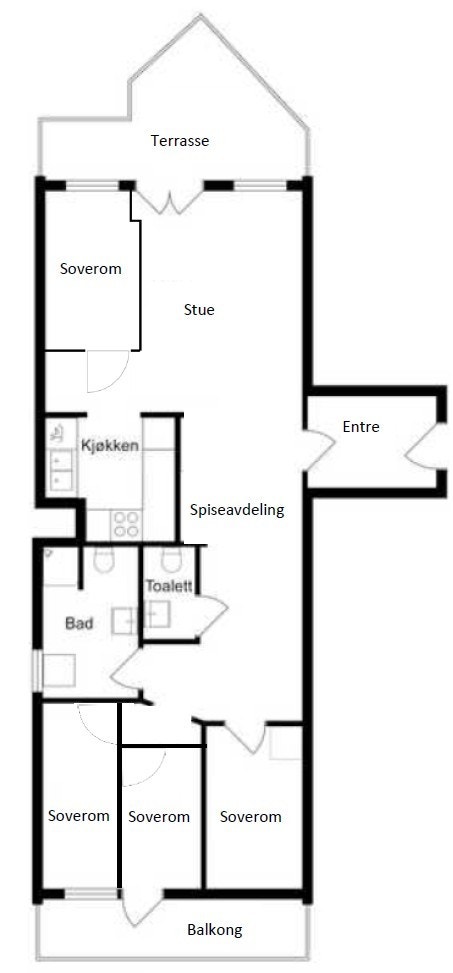 Plantegning Galleribilde