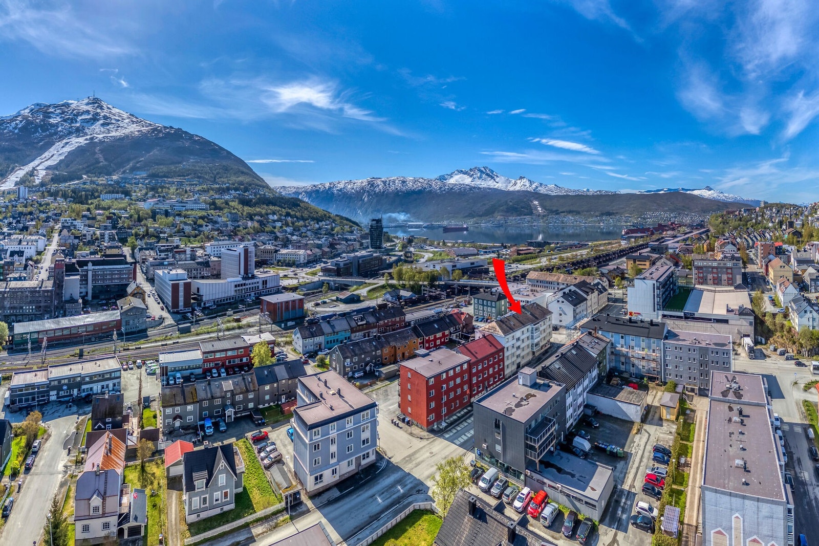 Oversiktsbilde som viser eiendommens plassering i bybildet. Galleribilde
